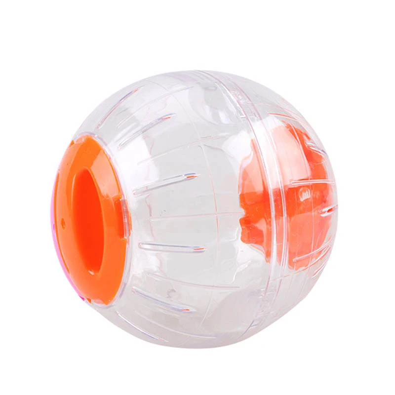 Orange Pet Забавные беговые шарики пластиковые для хомяка мяч для упражнений Шелковый Кристальный Медвежонок бегущий мяч игрушка-неваляшка прозрачное колесо поставки - Цвет: Orange