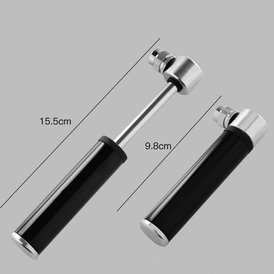 Портативный велосипедный мини насос легкий из алюминиевого сплава воздушный для