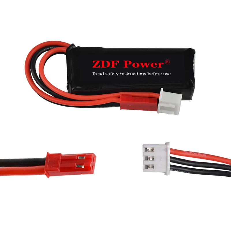 

ZDF 4pcs 350mAh 7,4 V 30C 2S для mini Радиоуправляемый Дрон, автомобиль