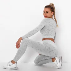 

Yoga Set Gym Clothing High Waist Sport Suit Women Tracksuit 2 Piece Set Women Fitness Sport Set Print Sports Wear For Women Gym