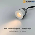 Промышленный Мини Глубокий антибликовый небольшой светодиодный настенный Прожекторы для воды Cob высокий индекс цветопередачи Малый потолочный светильник с вырезом 50 мм 40 мм 30 мм