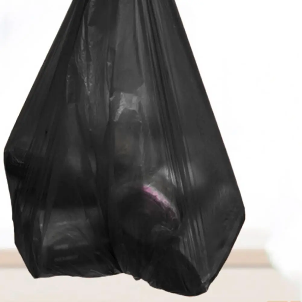 

Universal Rubbish Bag Durable Black Heavy Duty Black Refuse Bags Garbage Bag Rubbish Pouch 50Pcs/Roll