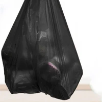 universal rubbish bag durable black heavy duty black refuse bags garbage bag rubbish pouch 50pcsroll