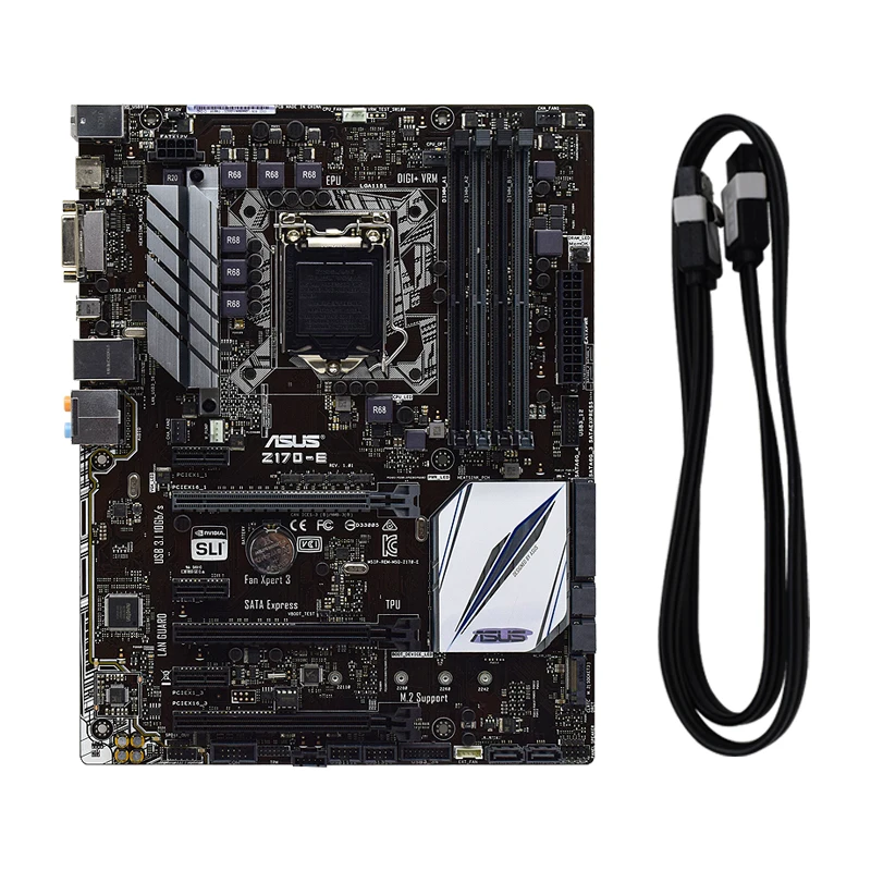 Online Für Asus Z170-E Desktop-Motherboard Intel Z170 LGA 1151 DDR4 M.2 PCI-E 3,0 USB 3,0 ATX Verwendet Motherboard