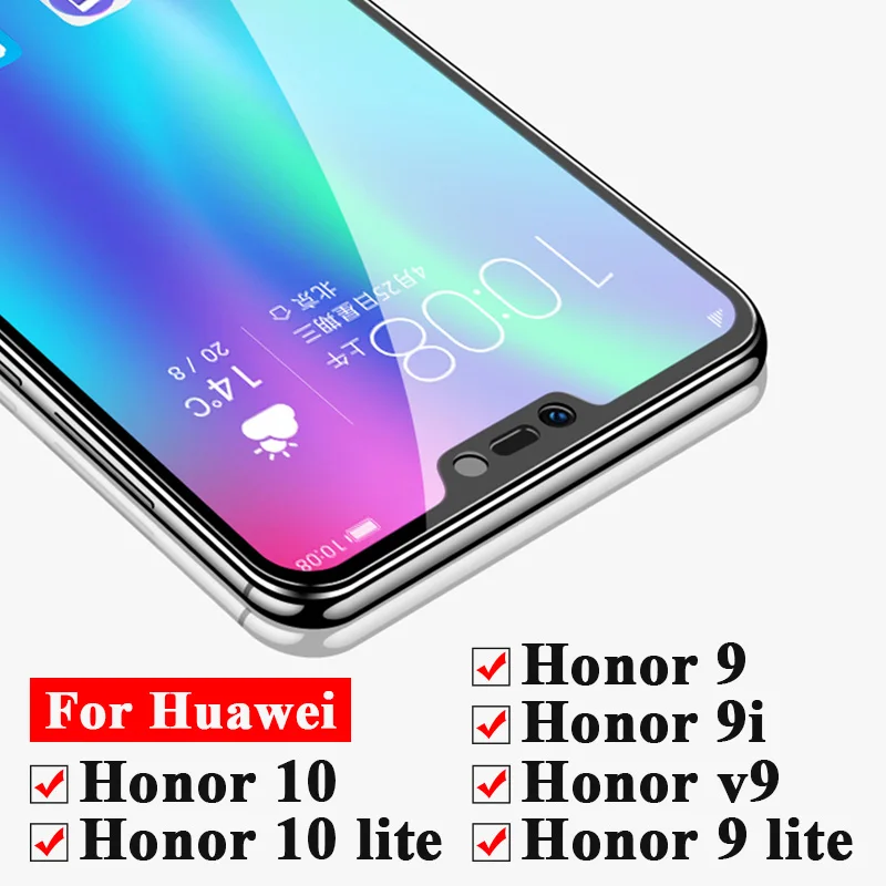 Защитное стекло для huawei honor 9 10 lite light 9i v9 закаленное защитное экрана 9lite honor9 honor10 i v