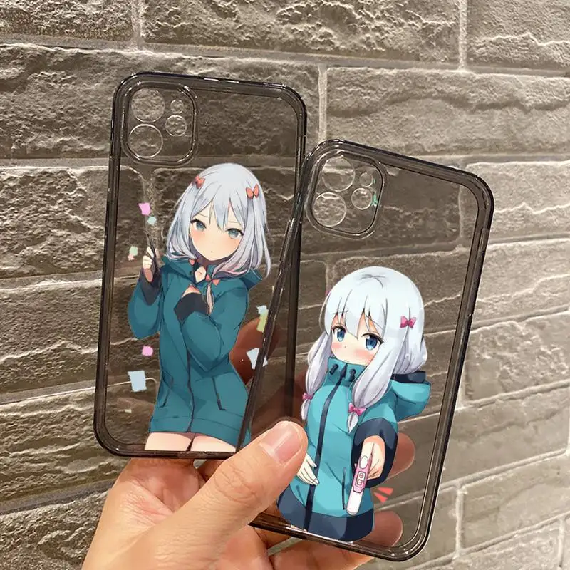 

Izumi Sagiri anime Phone Case Transparent for iPhone 7 8 11 12 se 2020 mini pro X XS XR MAX Plus