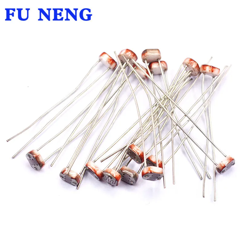 

Фоторезистор LDR Фоточувствительный, фотоэлектрический фоторезистор, Фоточувствительный резистор 5528 GL5528 5537 5506 5516 5539 50 шт.