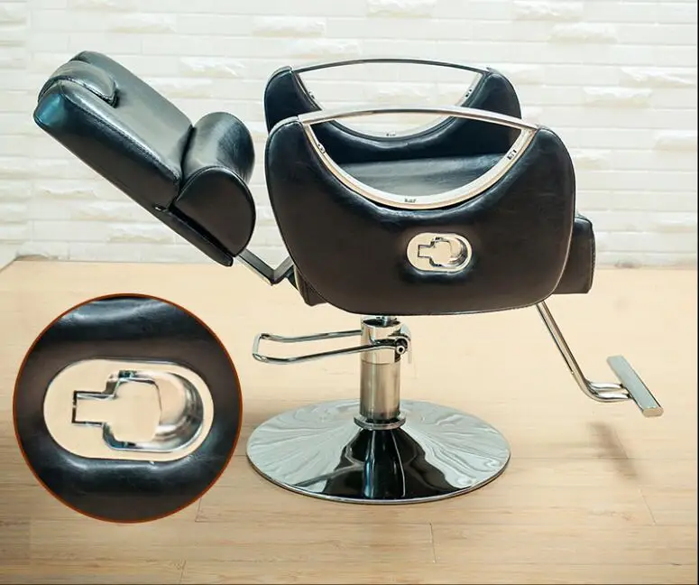 Парикмахерский стул можно положить, подъемная сетка, красный парикмахерский стул, специально для парикмахерской