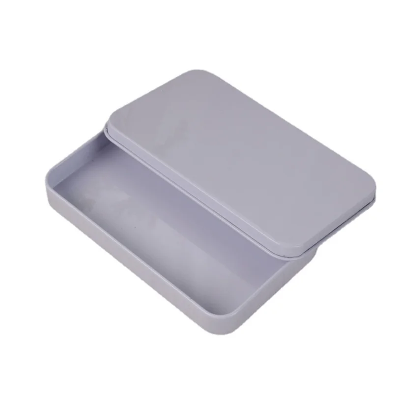 

Набор из 10 белых жестяных коробок для мелочей