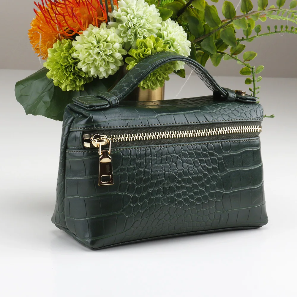 Crocodile green Harting Свадебные Роскошные вечерние женские клатчи из кожи страуса, вечерняя сумка, женская сумочка - Цвет: Crocodile green