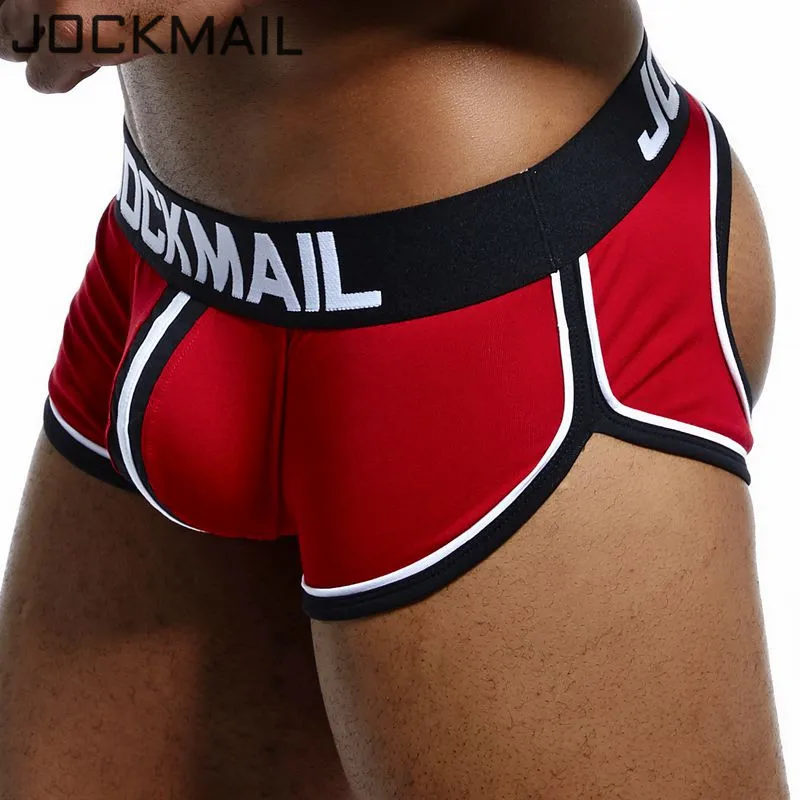 JOCKMAIL фирменфирменное Мужское нижнее белье, боксеры, шорты для геев, с мешочком для пениса, cueca, боксеры, calzoncillos hombre, мужские боксеры, шорты, трусы для сна