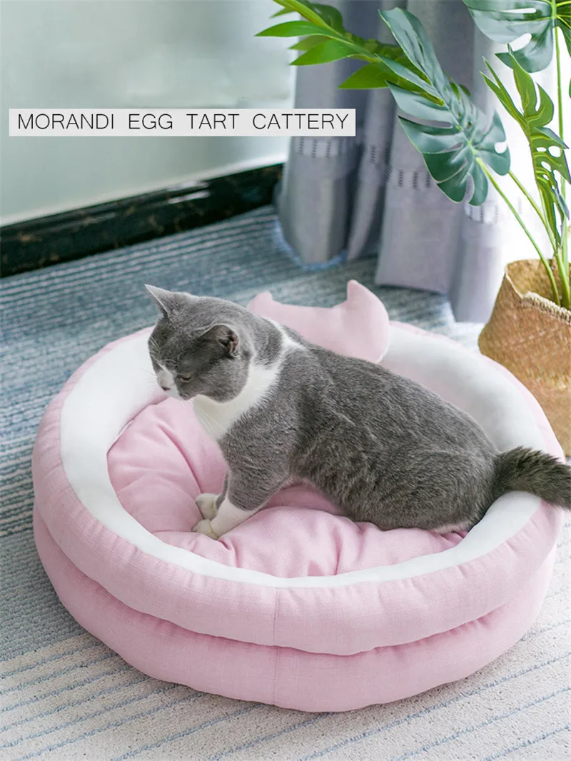 Домик для питомцев кошек коврик собак теплая кровать милые маленькие Коты гнезда