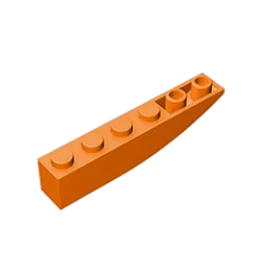 

Building streetscape DIY building block accessories moc42023 41763 1 * 6 reverse slope high brick children's toy accessories ev3