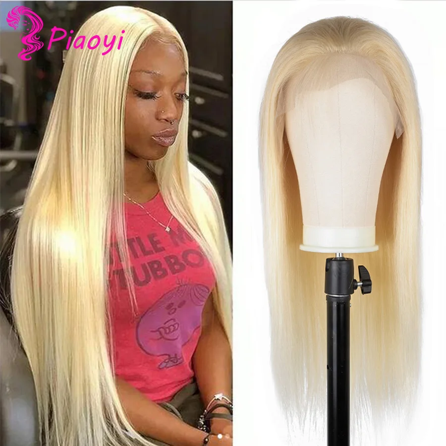 

Honey Blonde 613 Wig Human Hair Lace Front Wigs 13x6 Peruvian Long Lace Frontal Wig 32inch Straight 613 Blonde 5x5 Closure Wig