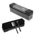 1 комплект, бархатная Антистатическая щетка для чистки виниловых пластинок