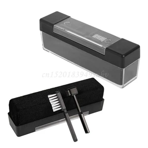 1 комплект, бархатная Антистатическая щетка для чистки виниловых пластинок