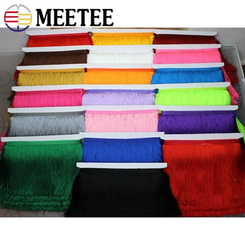 Meetee 5/10 ярдов 15/20/30 см Латиноамериканская бахрома отделка танцевальное платье