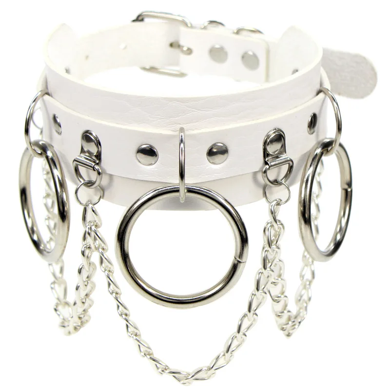 Женское Ожерелье чокер в готическом стиле ожерелье серебряного цвета с кулоном