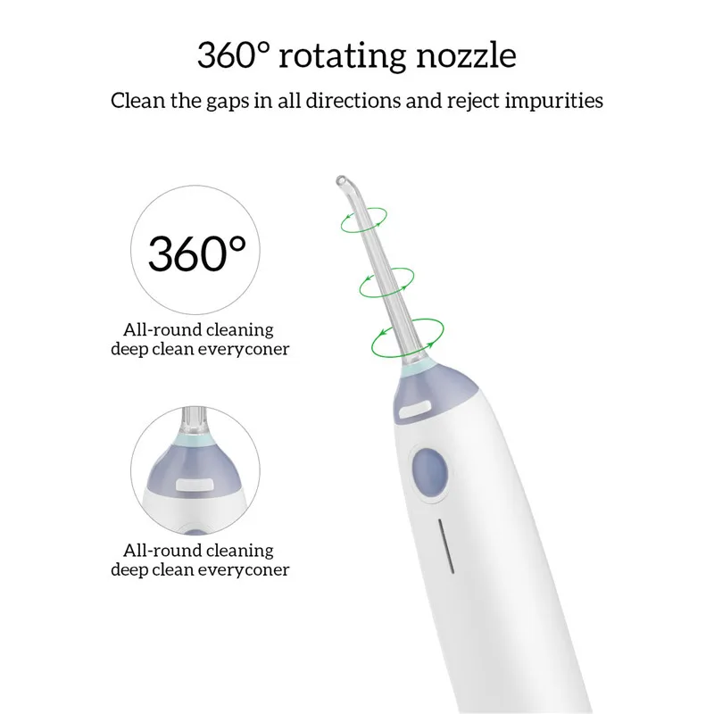Портативный ирригатор полости рта Электрический перезаряжаемый для с USB 3 режима