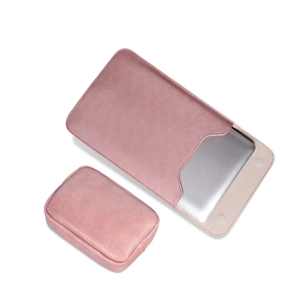 Pinkwithsmallbag Чехол для ноутбука из искусственной кожи для Macbook Air Pro retina 11 13 15 дюймов, чехол для Macbook New Pro 13, чехол для Xiaomi - Цвет: Pinkwithsmallbag