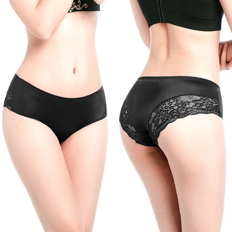 Кружевные женские трусики сексуальное прозрачное нижнее белье шелковые