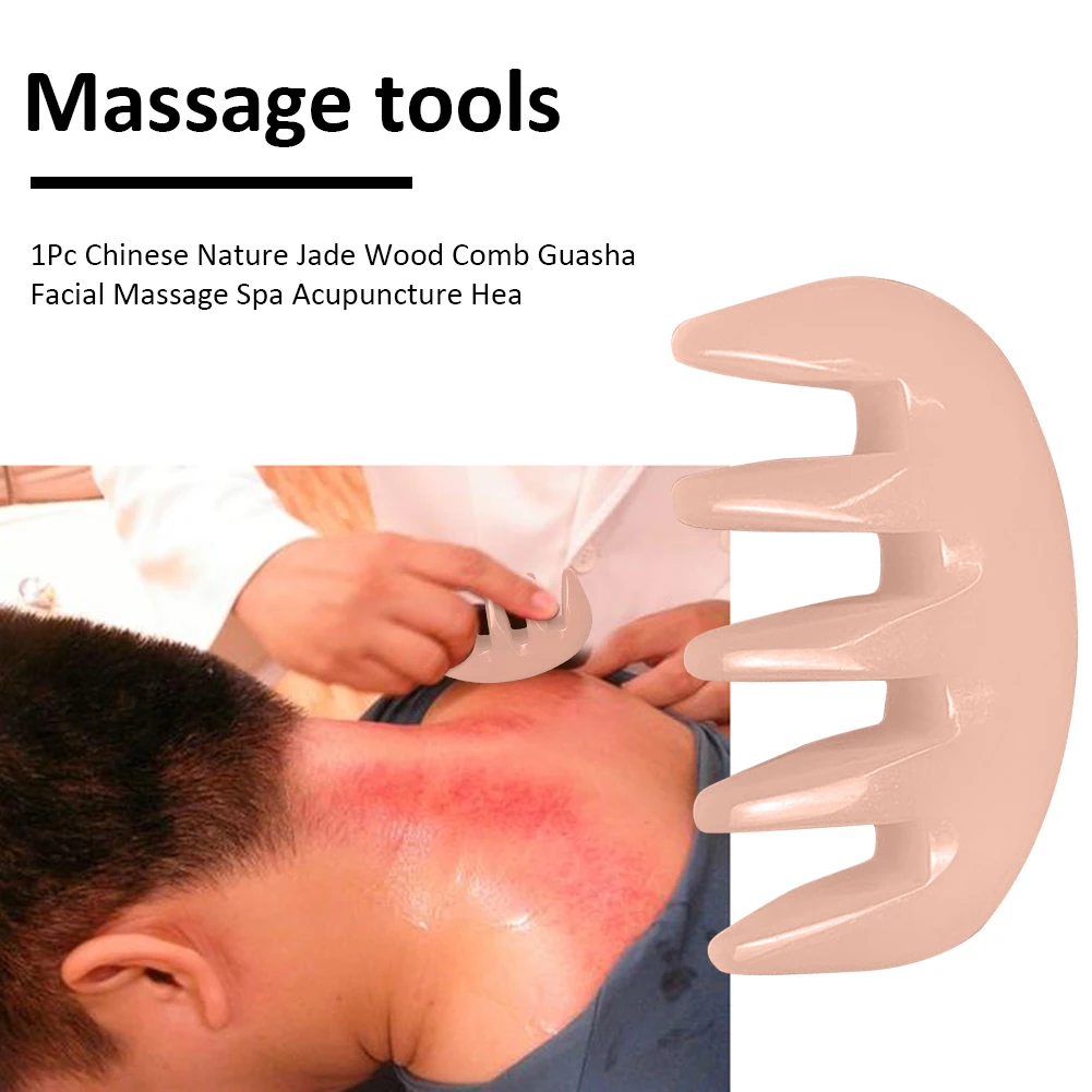 Массажная расческа гуаша натуральный пчелиный воск для спа-иглоукалывания