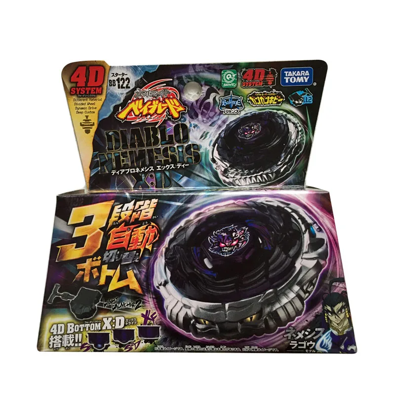 

Genuine Tomy Original 4D BB122 Beyblade Burst Turbo Metal Fusion Attack Fight Spinning Alloy Metal for Kids