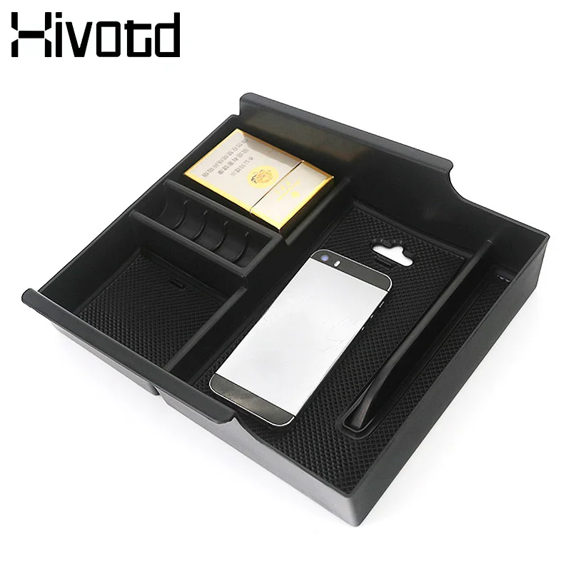 Hivotd For Toyota ALPHARD VELLFIRE Accessories Car Center Console Armrest Storage Box ABS Organizer Bin Tray Interior 2015-2020 |
