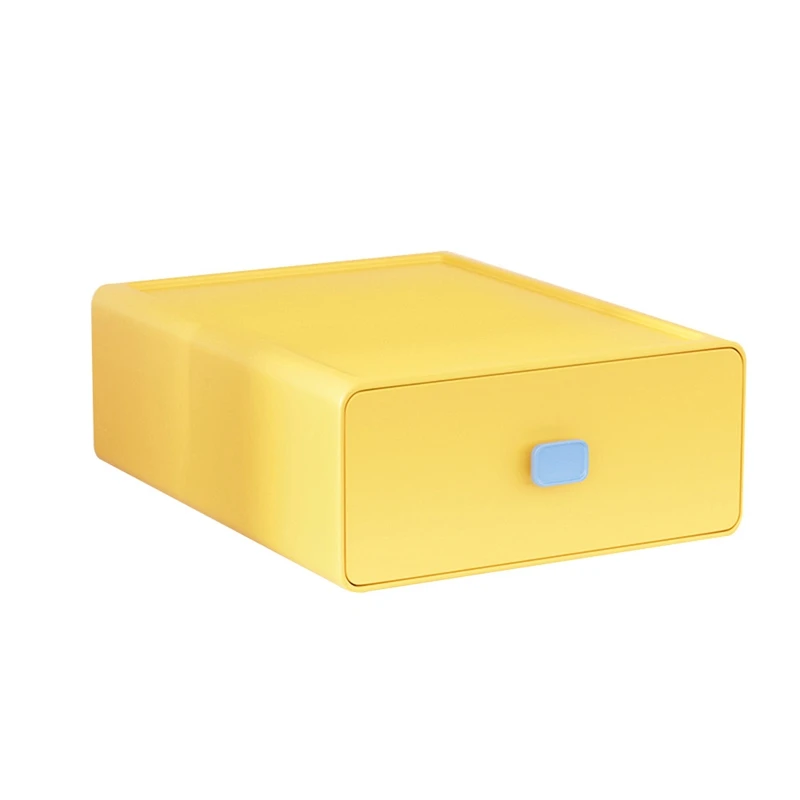 

Colorful Desktop Stackable Storage Drawer Office Supplies Storage Box Cosmetic Plastic Storage Container
