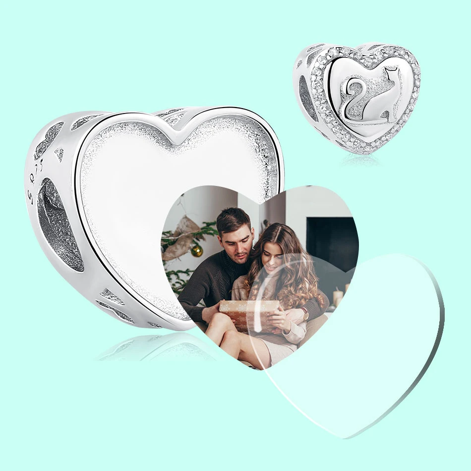 ELESHE браслет шарма Серебро 925 Оригинальный Стерлингового Серебра в виде кошки и