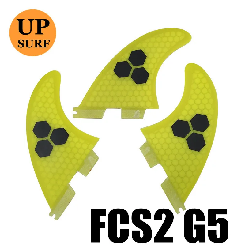 10 G5 Плавники для серфинга FCS2 плавники G5/G7/G3 светильник синий FCS II три плавника набор стекловолокна дизайн синий, красный, желтый, черный, белый, зеленый цвет - Цвет: 10 G5