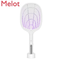 luxury electric mosquito swatter 2 in 1 home modern rechargeable powerful mosquito killing lamp swatch mosquito repellent