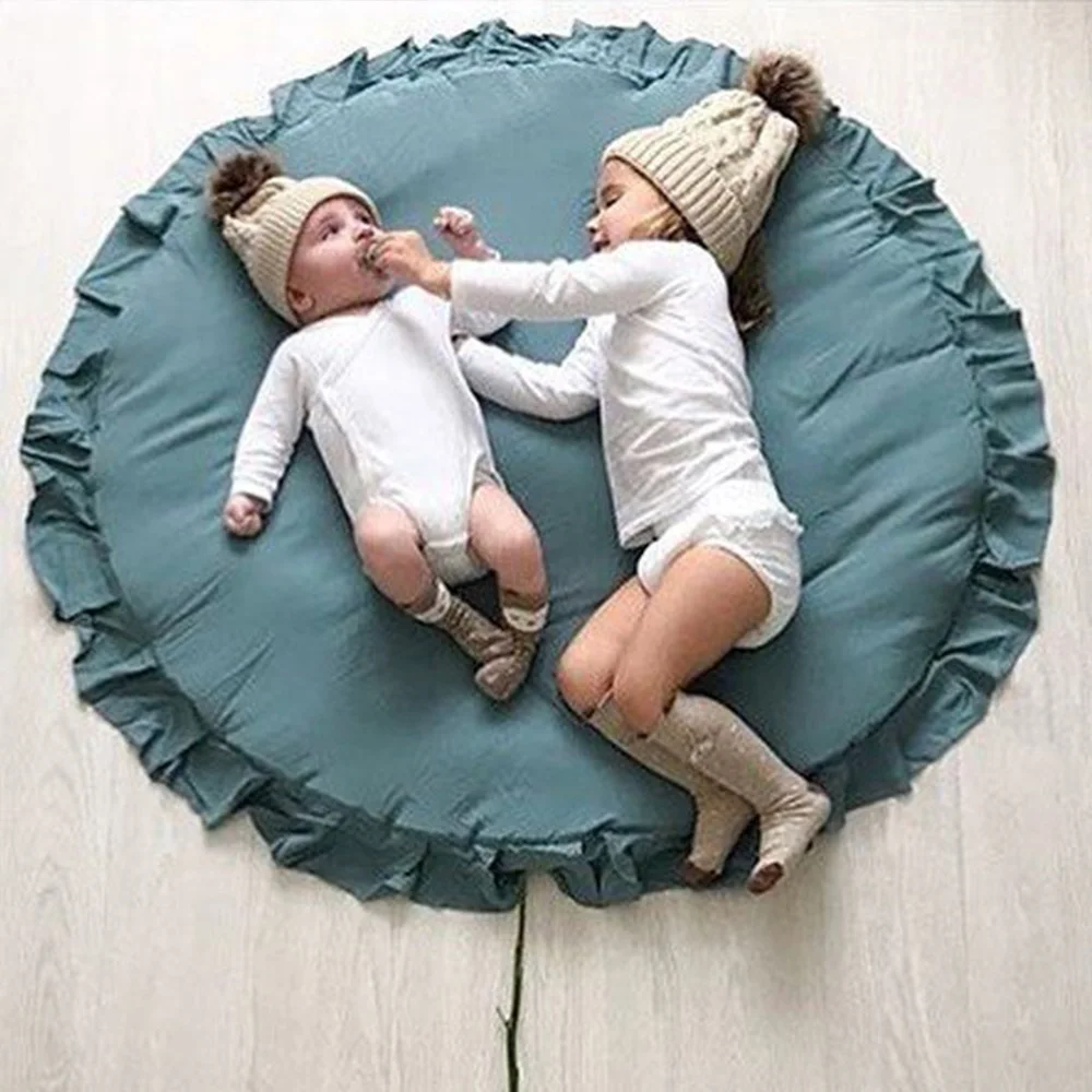 Хлопковый детский игровой коврик круглый ковер детские игрушки украшение для