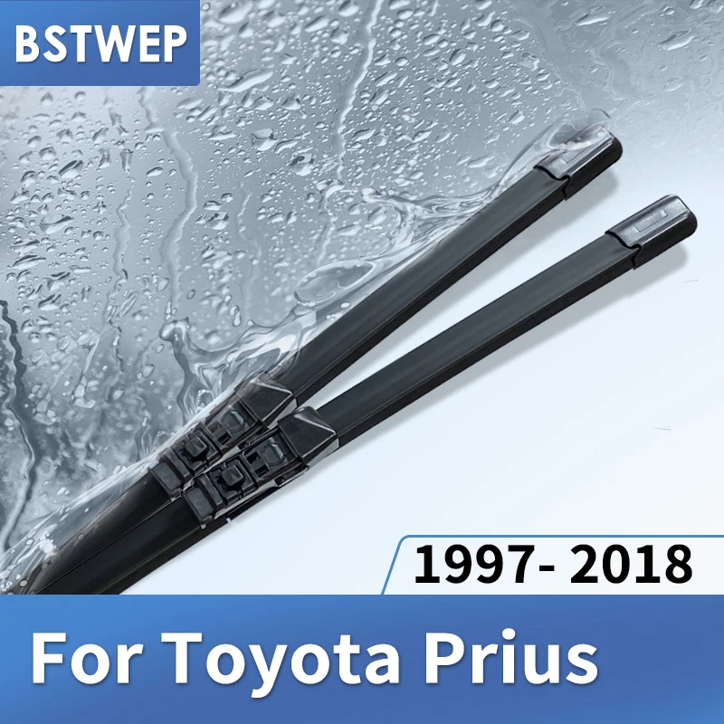 

BSTWEP Windscreen Wiper Blades for Toyota Prius Fit Hook Arms / push button arms Model Year from 1997 to 2018