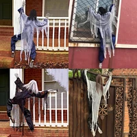 57 life size climbing zombies halloween haunted house prop decor hanging dead monster ghost horror decorations