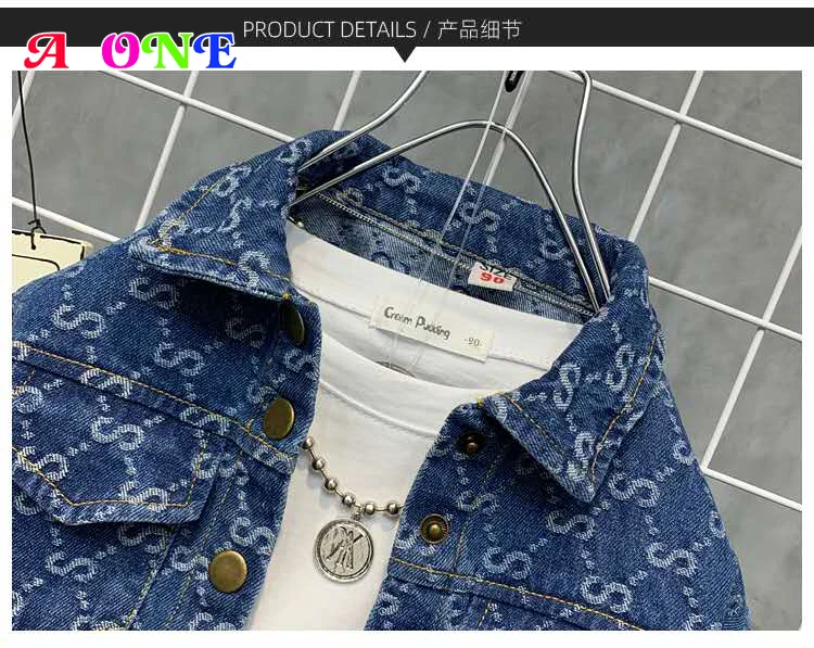 Джинсовая куртка и штаны для мальчиков девочек 2 12 лет|Комплекты одежды девочек| |