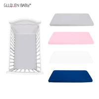 pure color bassinet sheets fitted cradle fitted sheets for bassinet padsmattress for boys girls unisex ultra soft 1307022cm