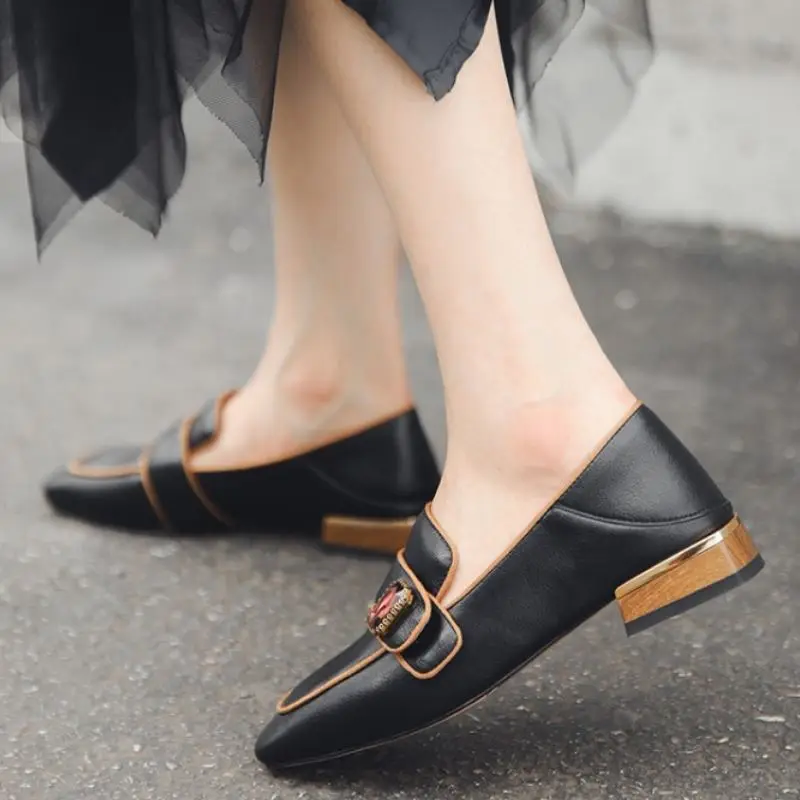 

Rizabina New Pumps Women Genuine Leather Crystal Women Shoes Fashion Elegant Party Shoes Women Daily Footwear Size 34-39