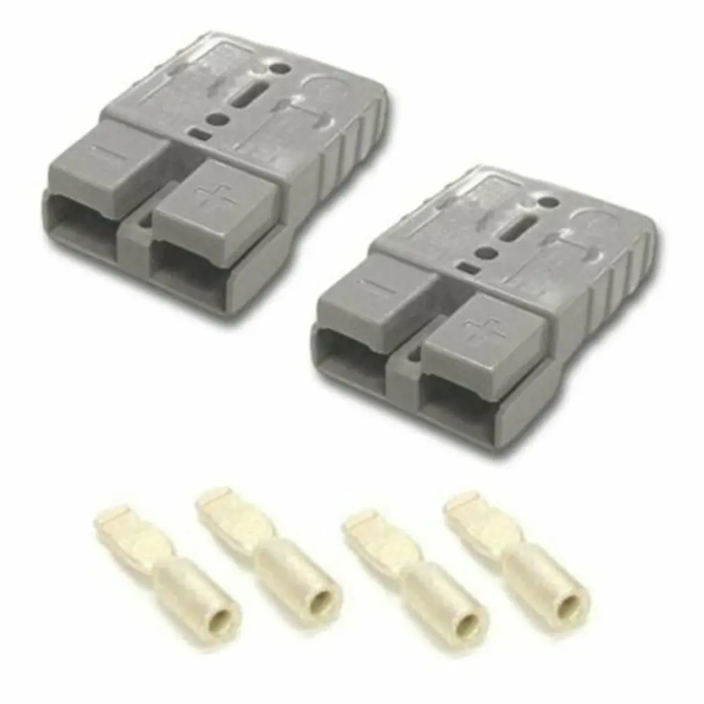 

Electric Forklift Charger High Current Bipolar Connector 2PCS/SET 50A Power Battery Connector Battery Charger Trailer Plug