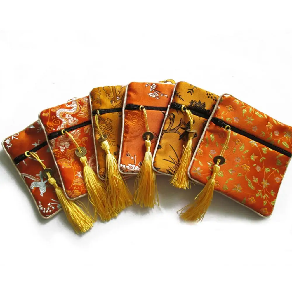 10 шт. шелковые квадратные мешочки для ювелирных изделий | Багаж и сумки