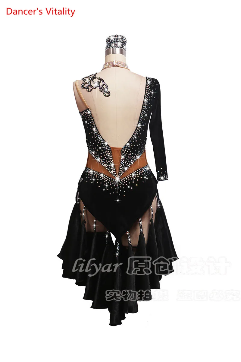 Профессиональная одежда для латинских танцев на заказ выступлений взрослых и