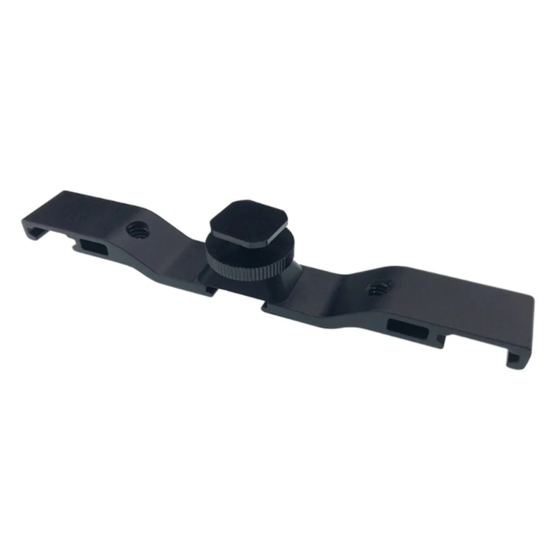 

50LA Hot Shoe Mount Adapter 3 in 1 Extension Bar with 1/4" Thread Holes Bracket Stand Compatible for Camera Mobile Phone