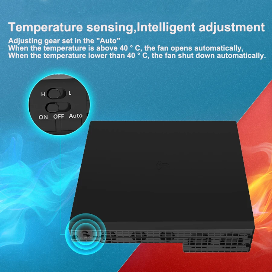 Система охлаждения консоли PS4 Pro 5 вентиляторов кулеров интеллектуальный