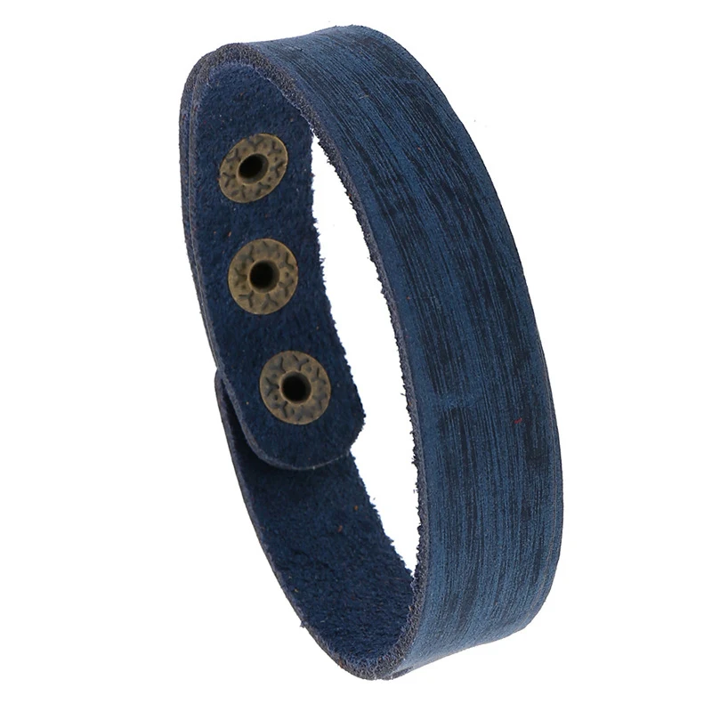 NIUYITID Adjustable Vintage Green Bracelet For Women Armband Man Leather Accessories Hand New Arrival 5 Colors | Украшения и