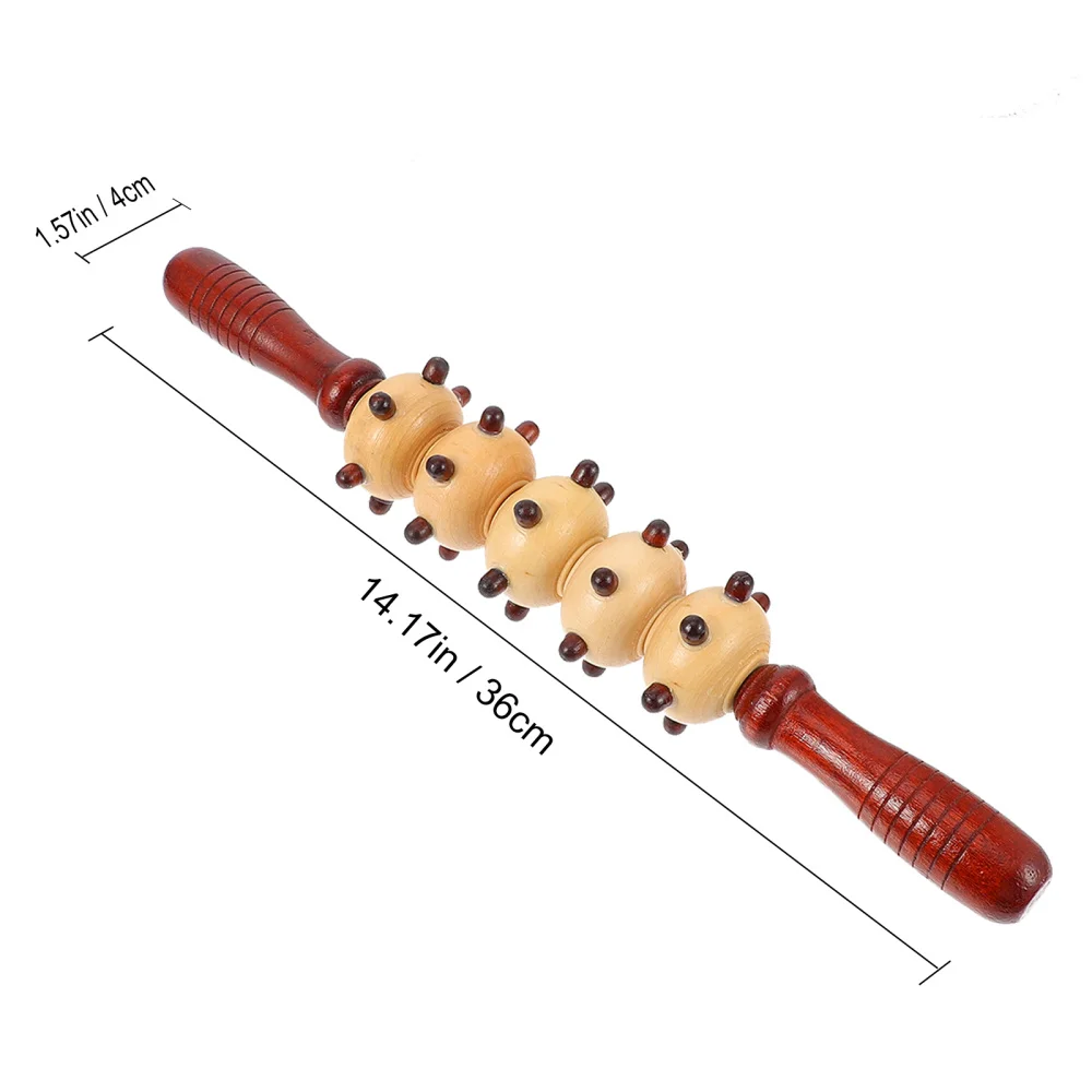 

1 Pc Wooden Roller Belly Massager Full Body Stick Yoga Relax Rod