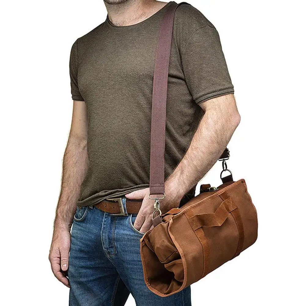 

Bar Bartender Carrying Bag Creative Bartender Canvas Toolkit Pack Tools Cocktail Shaker Set Storage Bag Only