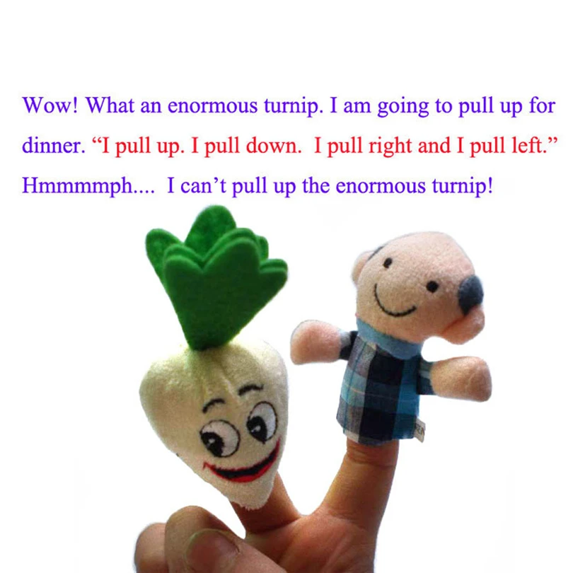 8 шт. набор кукол из мультфильма Семья пальцев Короткие Плюшевые Детские Игрушки