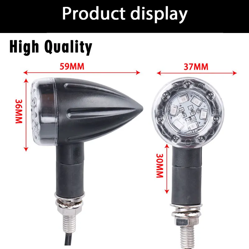4 шт. Универсальный светодиодный сигнальный фонарь для мотоцикла honda cb650f suzuki ltz 400