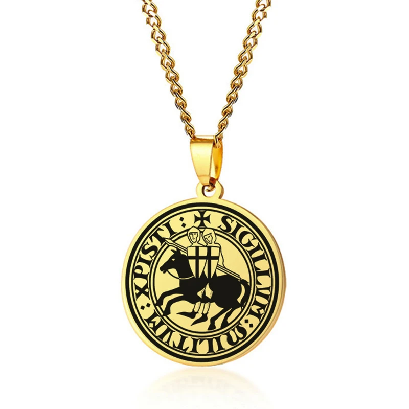 EXOTICDREAM SEAL OF THE KNIGHTS TEMPLAR средневековые руки амулет медальон Оловянный кулон
