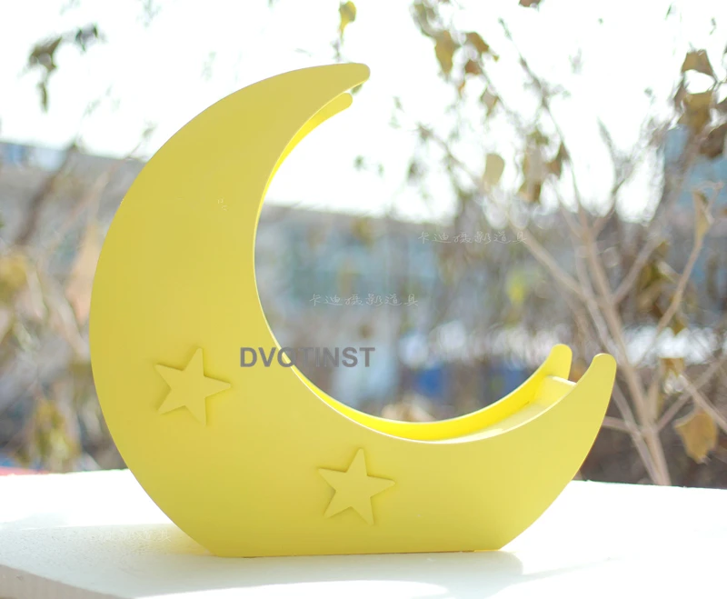 Dvotinst реквизит для фотосъемки новорожденных детской деревянной Луны позирует